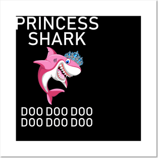 Princess Shark Doo Doo Doo Posters and Art